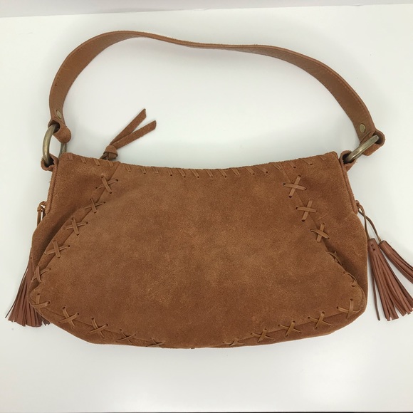 ANTONIO MELANI Handbags - Antonio Melani Tan Suede Mini Purse